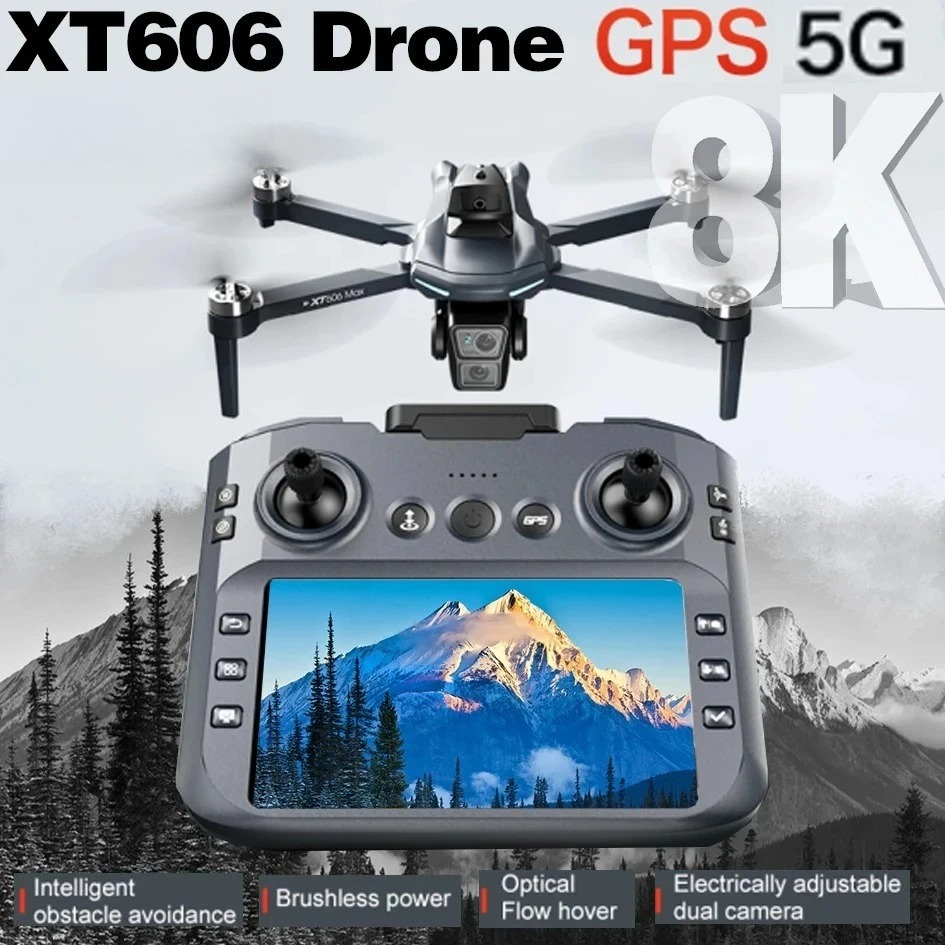 Drone Surveying - オリジナルXT606ドローン プロフェッショナル 8K HDカメラ 5G GPS