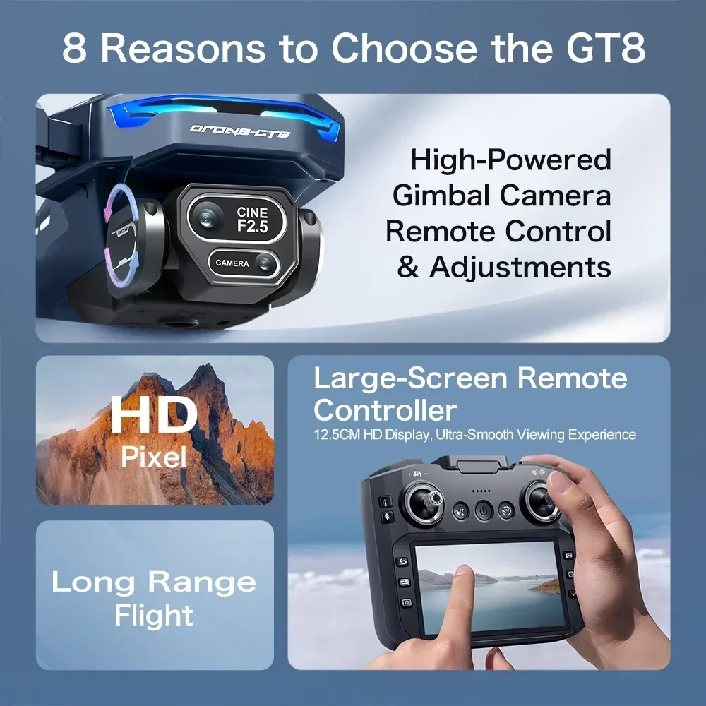 ドローン 4K HD GT8 カメラ障害物回避航空写真ブラシ - Drone Photogrammetry のレビューと価格